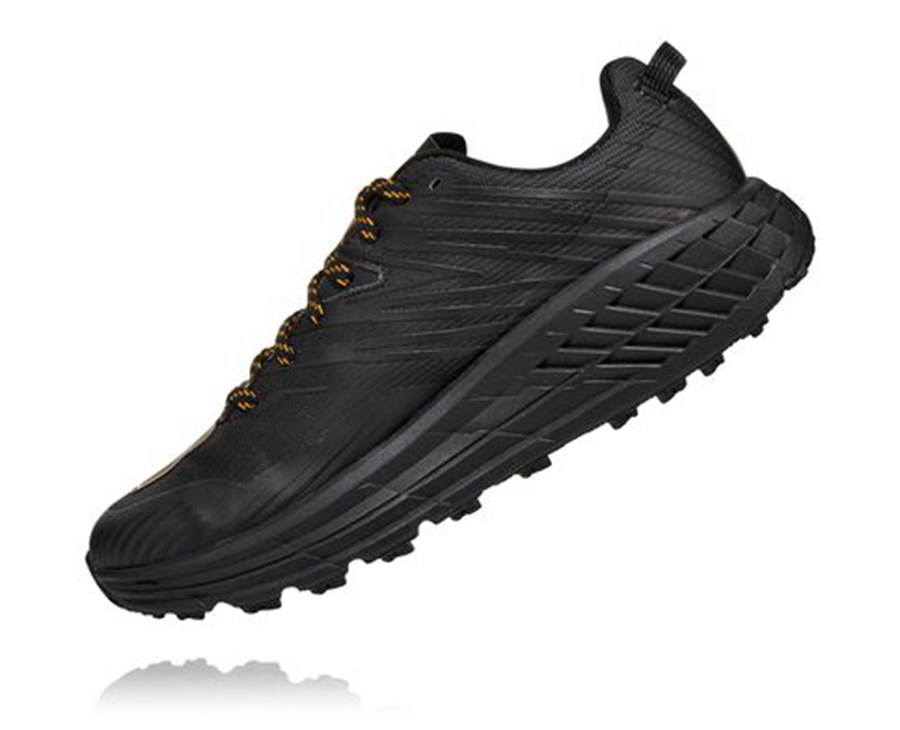 Trail Shoes Mens - Hoka One One Speedgoat 4 GORE-TEX - Black - SDYLQXC-18